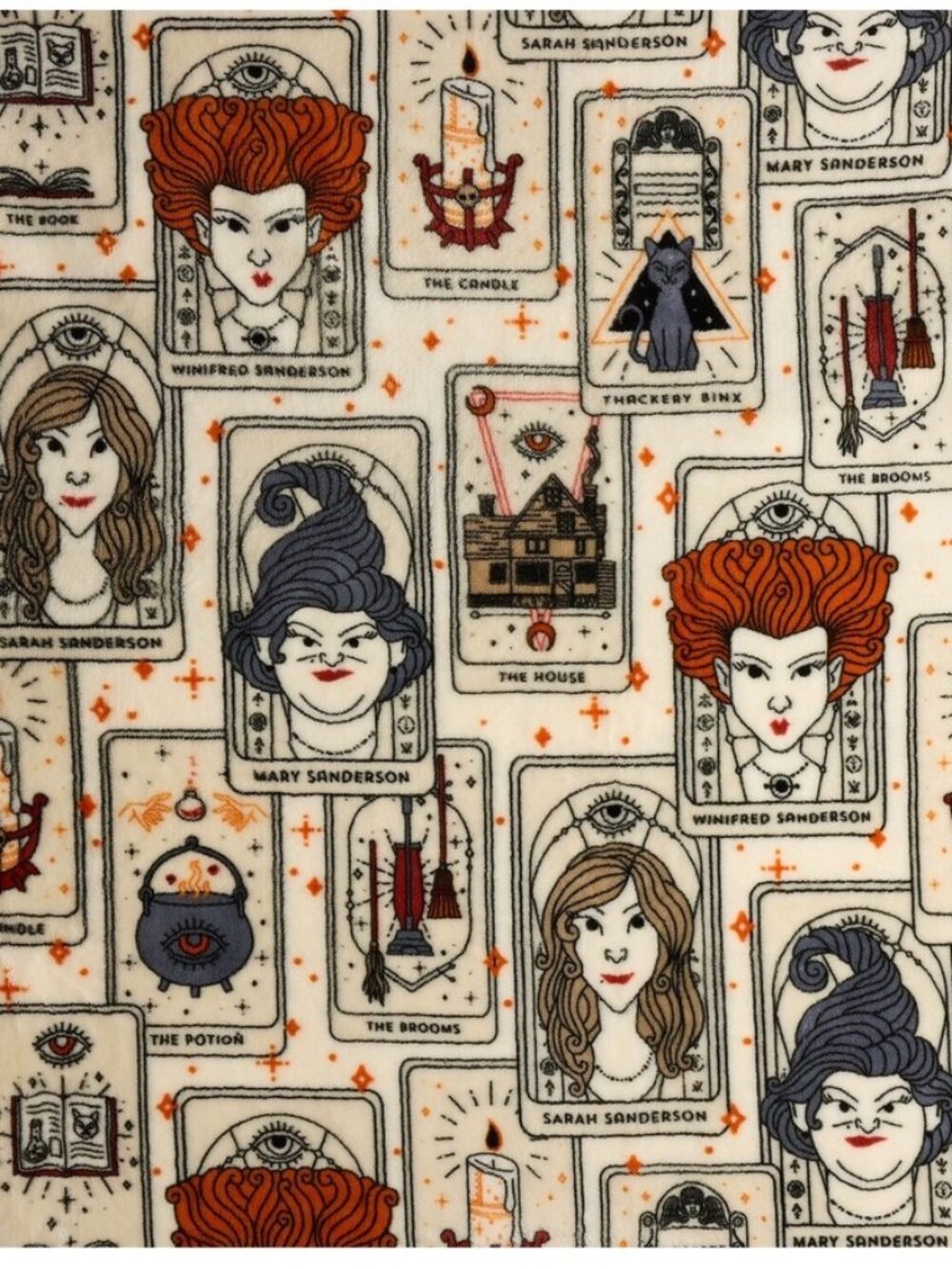 Disney Hocus Pocus The Big One Throw Blanket 60x72 Halloween Binx Cat Witch NEW